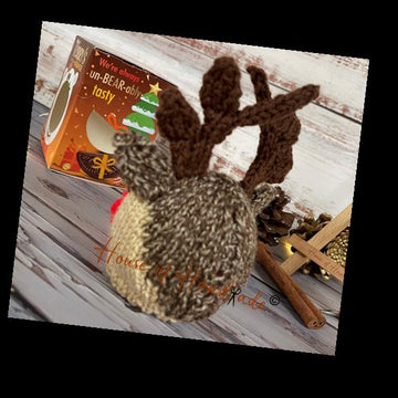 Rudolph Inspired Chocolate Orange Cover Knitting Pattern