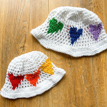 Kids Six Hearts Sunhat