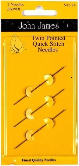 John James Size 24 Twin Pointed Needles (3)