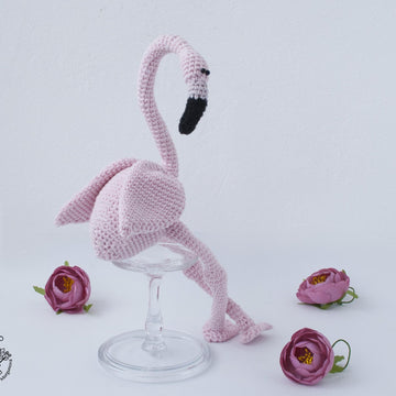 Small pink flamingo
