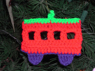 Christmas Passenger Car Ornament C-186