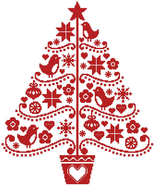 Folk Art Christmas Tree