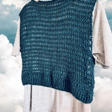 Metallic Crochet Crop Top