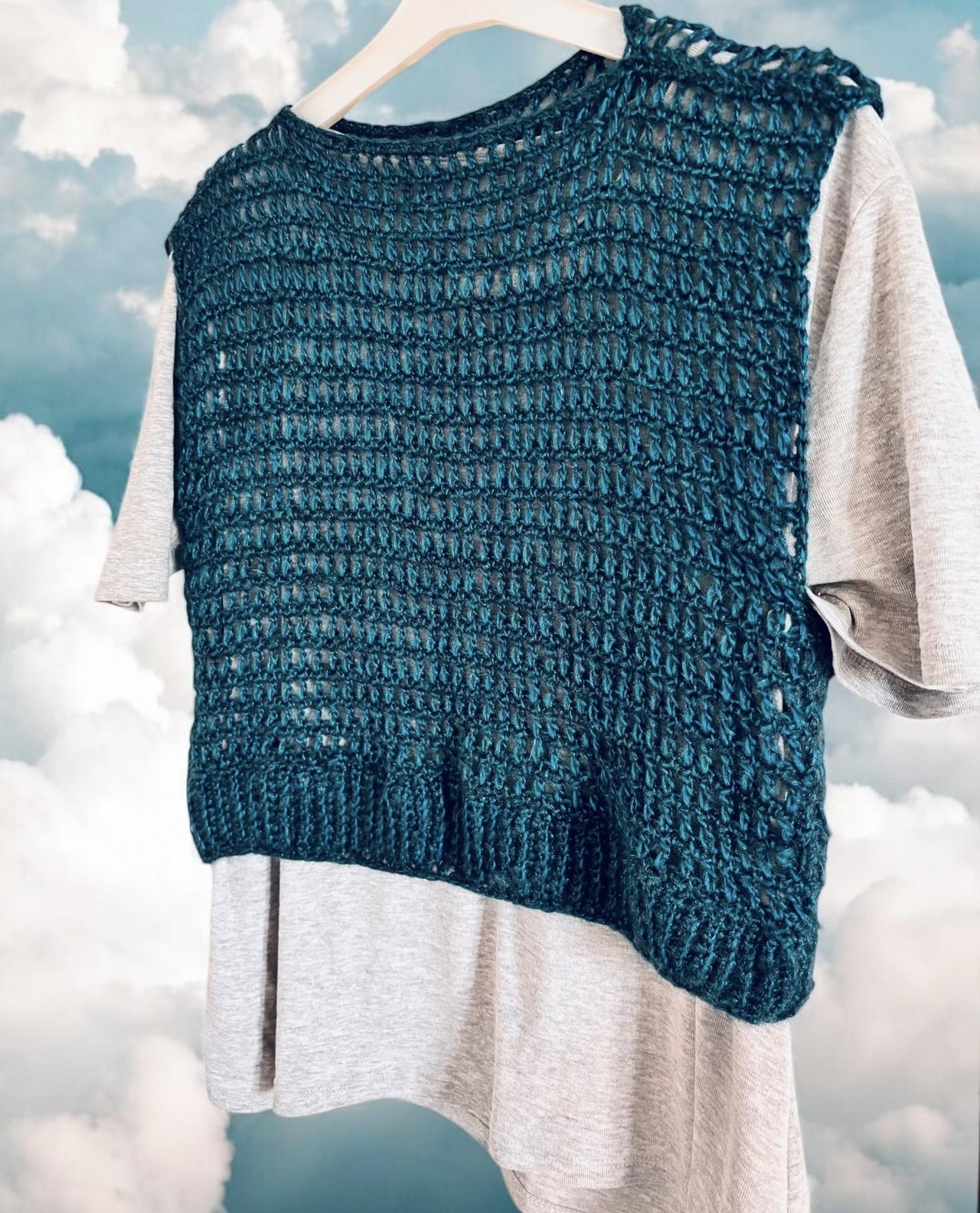 Metallic Crochet Crop Top