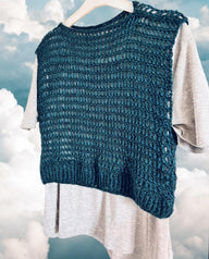 Metallic Crochet Crop Top