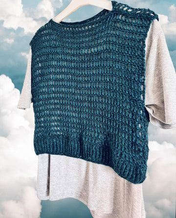 Metallic Crochet Crop Top