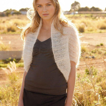 Ribbed Mohair Shrug