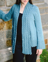 Saltonstall Cardigan with Optional Attached Scarf in Juniper Moon Farm Herriot - Downloadable PDF
