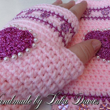 TO MY LOVE fingerless mittens