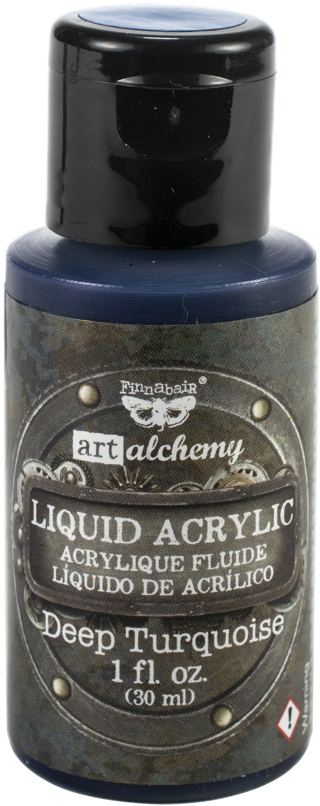 Prima Marketing Finnabair Art Alchemy Liquid Acrylic Paint 1 Fluid Ounce - Deep Turquoise
