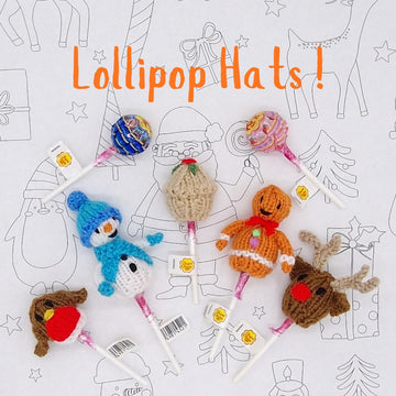 Christmas Lollipop Topper Hats