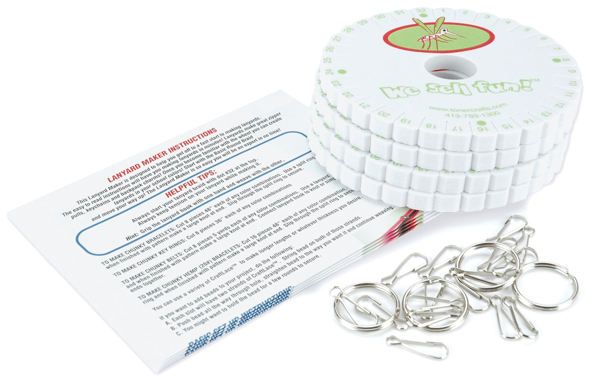 Toner Weave Wheel Lanyard Maker 4/Pkg - 329417