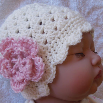 Baby Hat With Flower