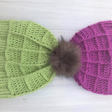 Squarish Hat & Messy Bun Hat