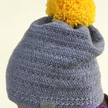 Cappellino con PomPom Modello per Uncinetto