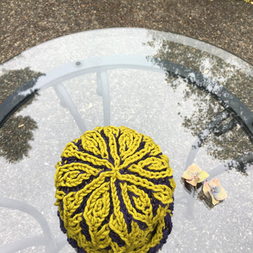 Olives (brioche stitch hat)