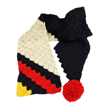 Red Black Beige Scarf C2C