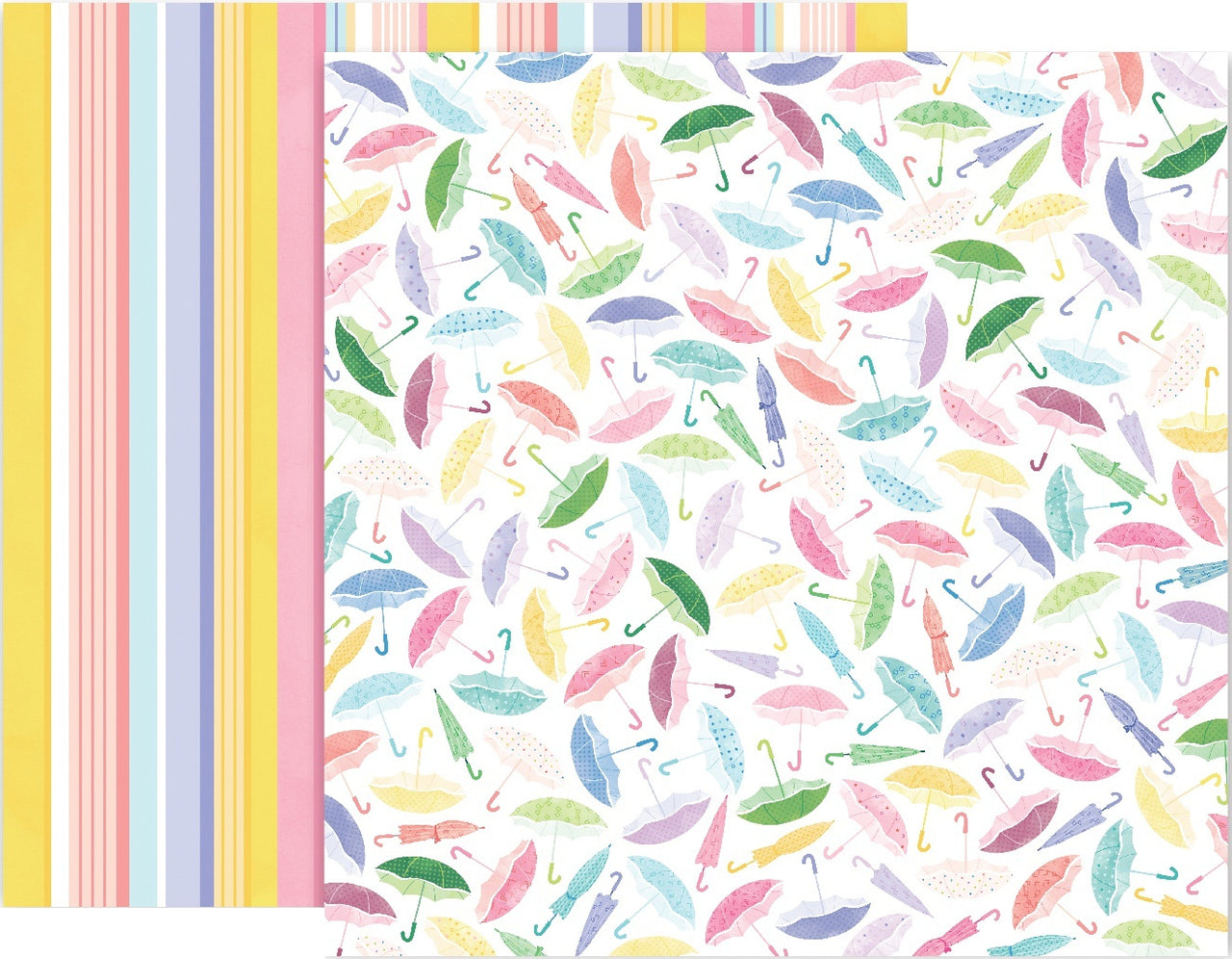 American Crafts Paige Evans Bloom Street Double-Sided Cardstock 12"X12" 25/Pkg - #16