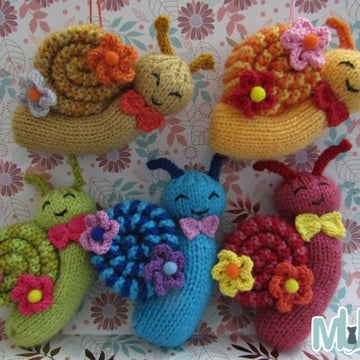 Smiley Snails Ornament