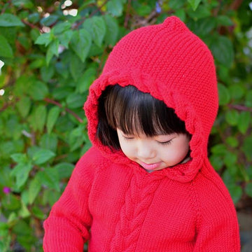 Horseshoe Cable Pullover (Kids / Hoodie / Cable Sweater)