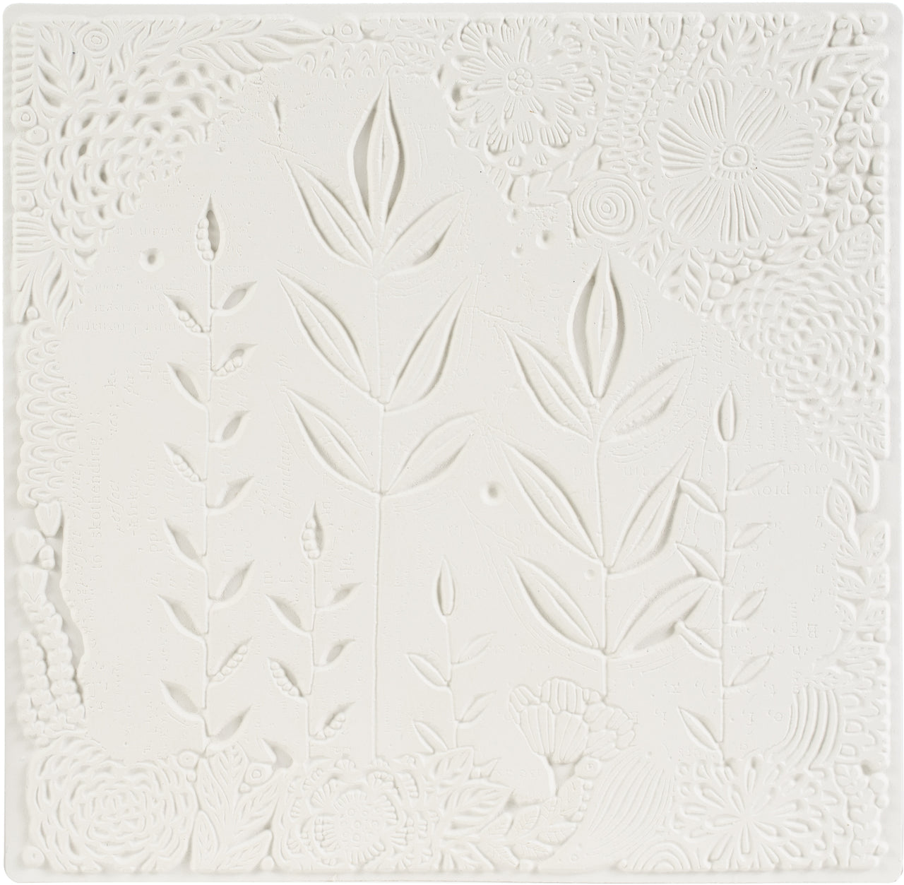Carabelle Studio Art Printing Square Rubber Texture Plate - Garden