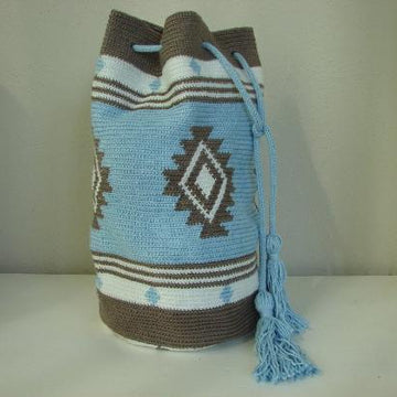 Mochila bag blue brown