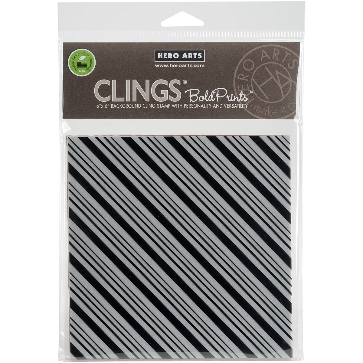 Hero Arts Cling Stamps 4.5"X5.75" - Candy Stripe Bold Prints