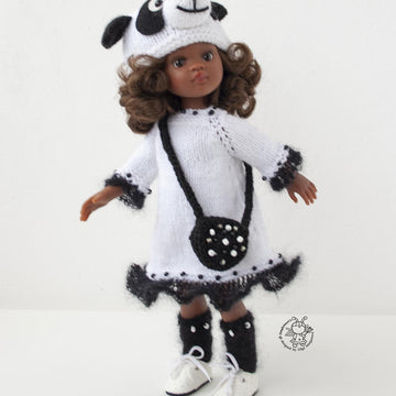 Panda outfit for 13" doll