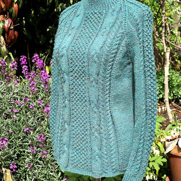 Cabled Raglan Sweater