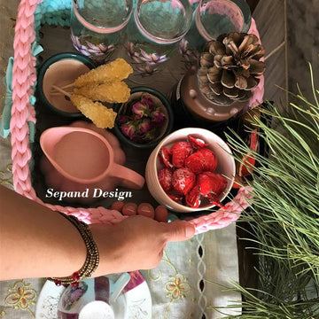 Zpagetti (t-shirt) yarn basket- 2 lines square