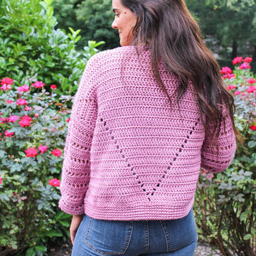 Pink Wine Cardigan