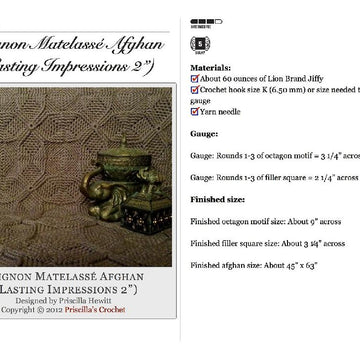 Avignon Matelassé Afghan