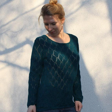Petrol Lace Pullover