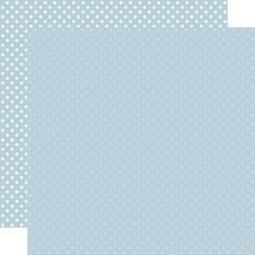 Echo Park Paper Echo Park Dots/Stripes Double-Sided Cardstock 12"X12" 25/Pkg - Sky Blue