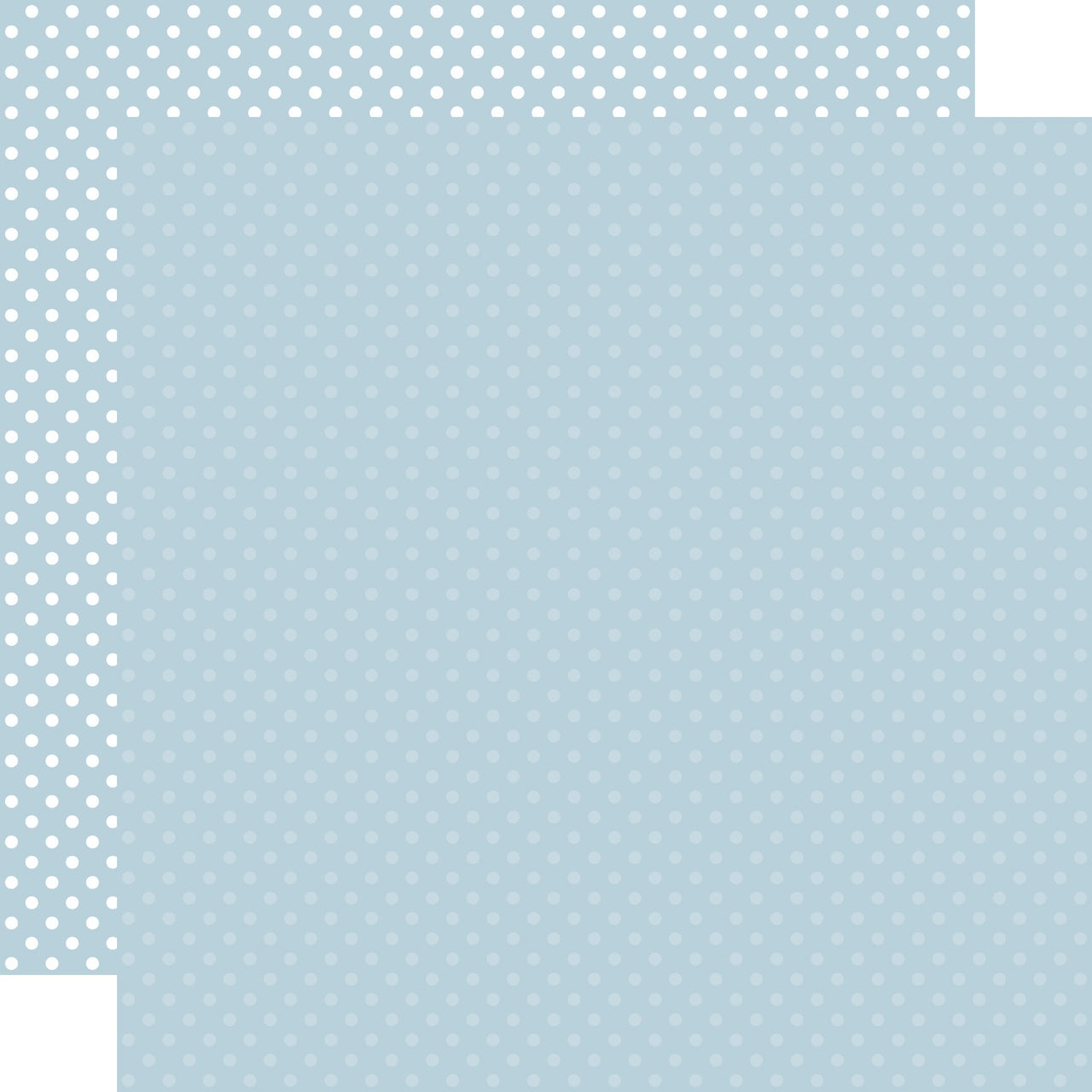 Echo Park Paper Echo Park Dots/Stripes Double-Sided Cardstock 12"X12" 25/Pkg - Sky Blue