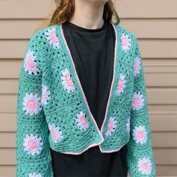 Daisy Crochet Cardigan