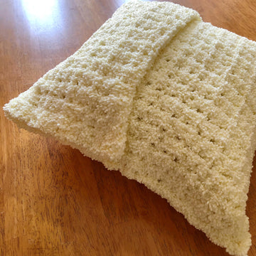 Fluffy Crochet Pillow Cover