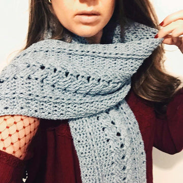 Blissful Cabled Scarf
