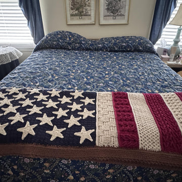 Heirloom American Flag Throw