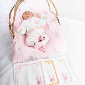 Premature baby bunny cardi set