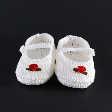 Baby Mary Janes "Red Rose"