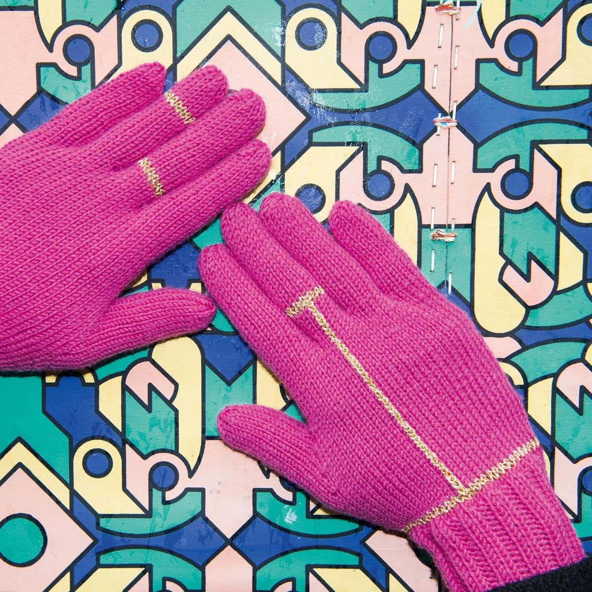 Bling Gloves Knitting Pattern