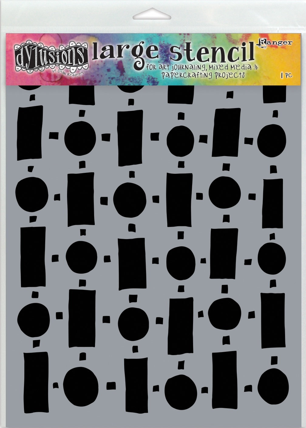 Ranger Dyan Reaveley's Dylusions Stencils 9"X12" - Retro