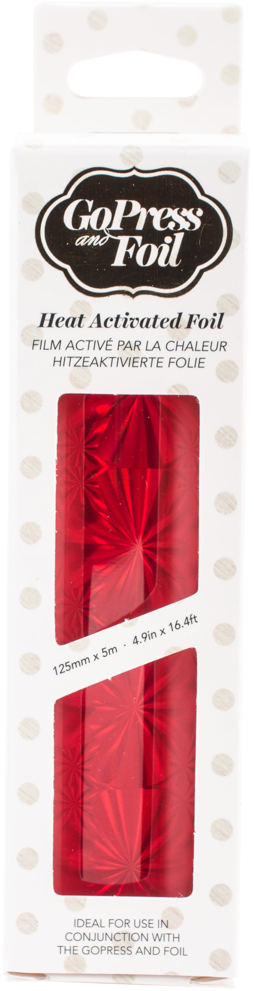 Artdeco Creations Couture Creations Foil 5"X16.4' - Red Hologram - Mirror Finish