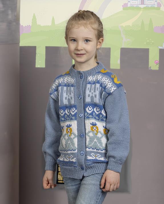 Ingfrid Cardigan in Viking Garn Alpaca Storm - Downloadable PDF