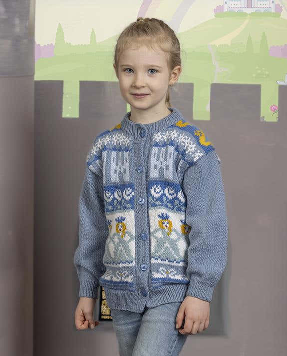 Ingfrid Cardigan in Viking Garn Alpaca Storm - Downloadable PDF