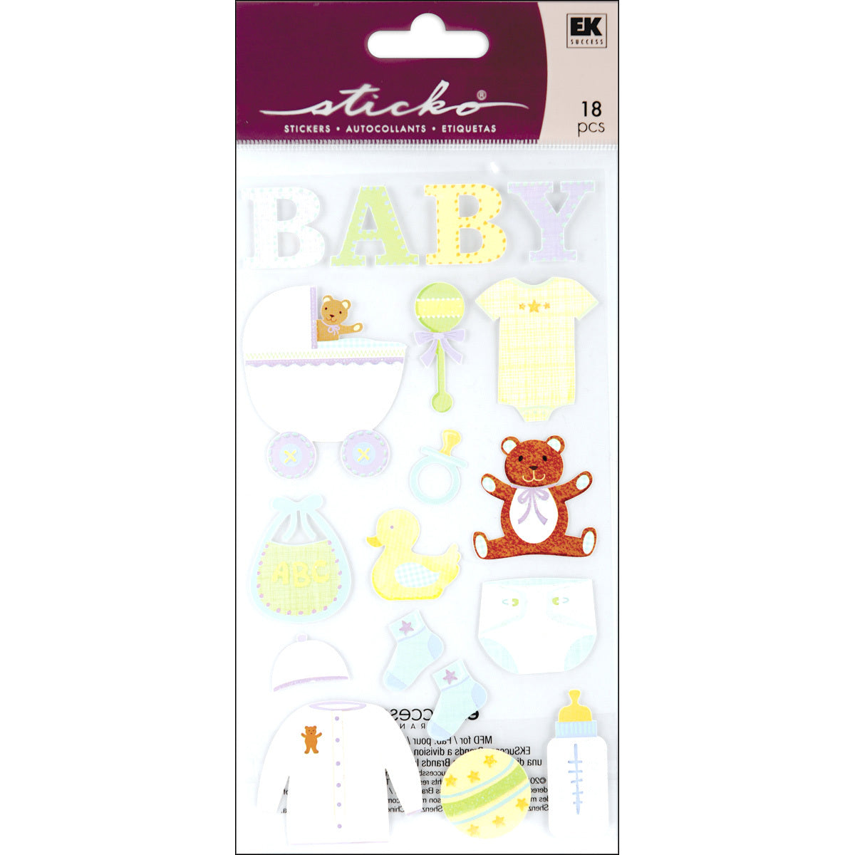Sticko Stickers - Baby Objects