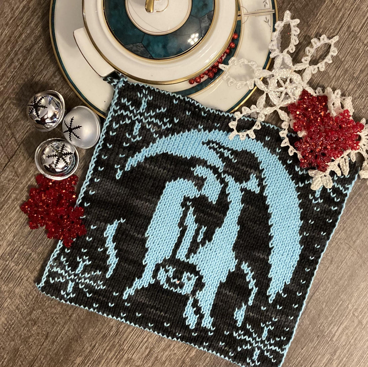 Winter Penguin Potholder