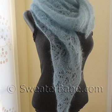 #172 Cloudy Skies Diaphanous Scarf