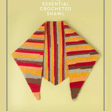 "The Essential Crocheted Shawl" - Shawl Crochet Pattern in Paintbox Yarns Chunky Pots
